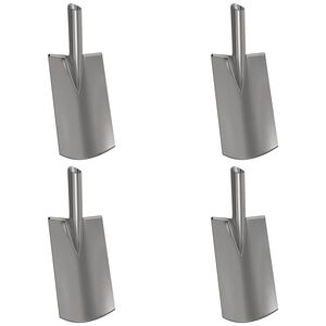 vidaXL Lāpstas Galva 4 pcs Sudraba 43 x 17 cm