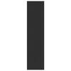 vidaXL skapis, melns, 100x50x200 cm, skaidu plāksne