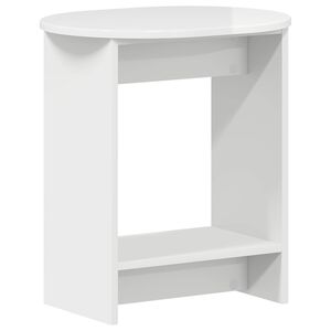 vidaXL Sānu galds Spīdīgi balts 50 x 39,5 x 55 cm Inženierijas koks