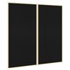 vidaXL Saziņas tāfele Melna 100 x 100 x 1,4 cm Priedes masīvkoks