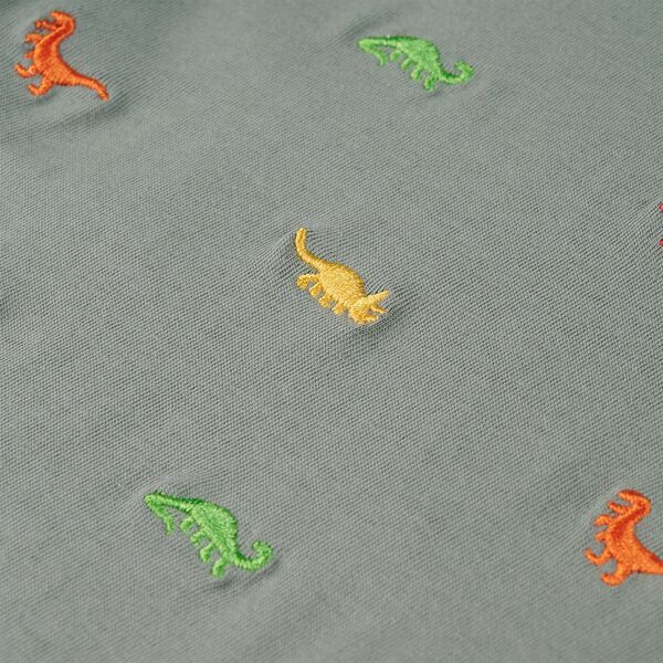 Bērnu krekls ar īsām piedurknēm, haki, 128