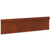 vidaXL Kāpuru žogs 100 x 3,5 x 25 cm Novecināts tērauds Rūsa