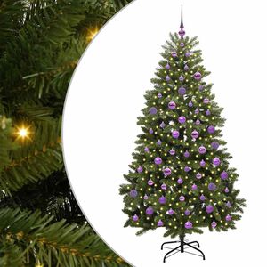 vidaXL Mākslīgā Saliekamā Ziemassvētku Egle Zaļa 180 cm PVC un tērauds