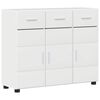 vidaXL Puse FLORIN 88,5 x 30,5 x 73 cm Augsta spīduma baltā krāsa