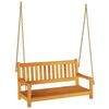 vidaXL Dārza &scaron;ūpoles sols 2 -Seater 110 x 56 x 58,5 cm Dabiska