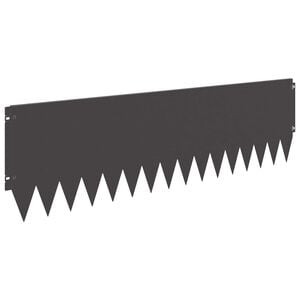 vidaXL Zāliena Apmale 10 pcs 103 x 30 cm Tērauds Melns
