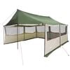 vidaXL Ģimenes telts Zaļa 450 x 400 x 265 cm Poliesters un tērauds