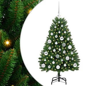 vidaXL Mākslīgā Ziemassvētku eglīte 120 cm 150 LED Silti balts Zaļa