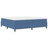 vidaXL Platformas gultas rāmis Zila 200 x 200 cm Korduroja audums
