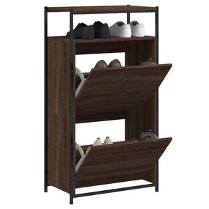 vidaXL apavu skapītis, ozolkoka, 60x34x112 cm, inženierijas koks