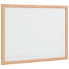 vidaXL Magnētiskā tāfele ar masīvkoka priedes rāmi 40x30 cm