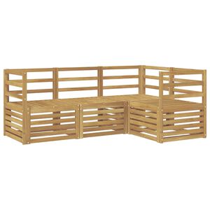vidaXL Dīvāna komplekti 4 pcs Balts 185,5 x 126,5 x 73 cm
