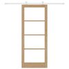 vidaXL Slīdo&scaron;ās durvis ORKDAL Dabiska 86 x 211 cm