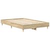 vidaXL Gultas rāmis Sonoma 137 x 190 cm Inženierijas koks