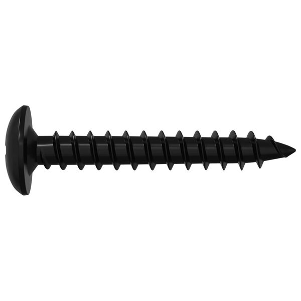 vidaXL Pa&scaron;vītņojamais Nags 12 pcs Melna 4 x 25 mm Tērauds