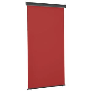 vidaXL balkona sānu markīze, sarkana, 125x250 cm