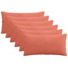 vidaXL Spilvenu pārvalks 6 pcs ALMELO Sarkans oranžs 40 x 80 cm