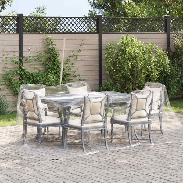 vidaXL Telts Caurspīdīgs 3 x 4 m PVC