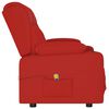 vidaXL divvietīgs masāžas krēsls, glāžu turētājs, sarkana mākslīgā āda