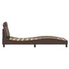 vidaXL gultas rāmis, Viana, ar LED bez matrača, brūns, 90x190 cm