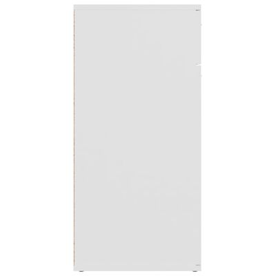 vidaXL kumode, balta, 80x36x75 cm, kokskaidu plātne