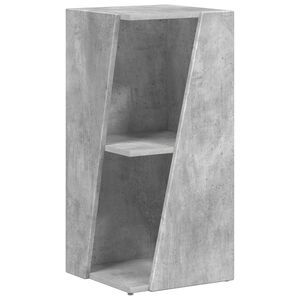 vidaXL Sānu plaukts 33 x 32 x 70,5 cm Inženierijas koks Betona pelēks