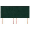 vidaXL galvgalis, tum&scaron;i zaļ&scaron;, 180x5x118/128 cm, samts