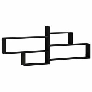 vidaXL Sienas plaukts Melns ozols 168.5 x 17 x 68 cm Inženierijas koks