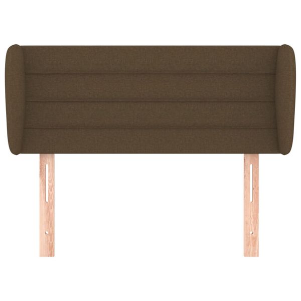 vidaXL galvgalis ar malām, 103x23x78/88 cm, tum&scaron;i brūns audums