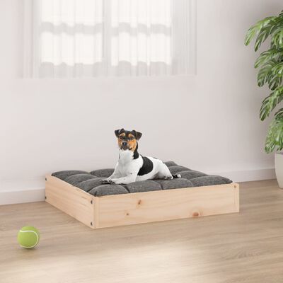 vidaXL suņu gulta, 51,5x44x9 cm, priedes masīvkoks