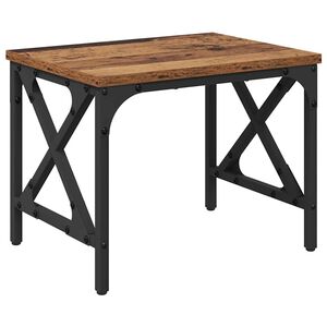 vidaXL Printera statīvs Vecs koks 40 x 30 x 31 cm Inženierijas koks