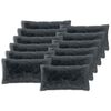 vidaXL Spilvenu pārvalks 12 pcs HEERLEN Antracīta 40 x 80 cm PV flīss