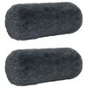 vidaXL Spilvenu pārvalks 2 pcs HEERLEN Antracīta &Oslash; 15 x 40 cm PV flīss