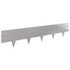 vidaXL Zāliena Apmale 50 pcs 100 x 20 cm Tērauds Sudraba