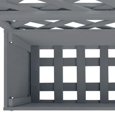 vidaXL vīteņaugu režģis ar puķu kasti, 2 gab., 65x33x135 cm, WPC