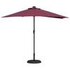 vidaXL Dārza parasols Bordo sarkans 294 x 150 x 224 cm