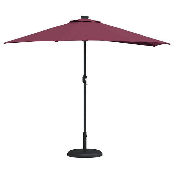 vidaXL Dārza parasols Bordo sarkans 294 x 150 x 224 cm