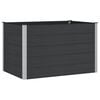 vidaXL Augstā puķu kaste Melns 150 x 100 x 91 cm alu.