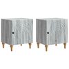vidaXL Nakts skapītis 2 pcs Pelēks Sonoma ozols 43 x 34,5 x 50 cm