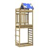 vidaXL Spēļu tornis Brūna 85 x 52,5 x 239 cm Cieta impregnēta koksne
