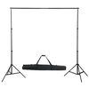 vidaXL fotostudijas komplekts, gaismas un fons