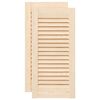 vidaXL skapja durvis, žalūziju dizains, 2 gab., 61,5x29,5 cm, priede