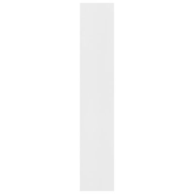 vidaXL 3-līmeņu grāmatu plaukts, balts, 40x24x108 cm, skaidu plāksne