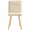 vidaXL virtuves krēsli, 2 gab., krēmkrāsas audums