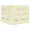 vidaXL Āra dīvāna spilvens 3 pcs Krēmkrāsa Poliesters