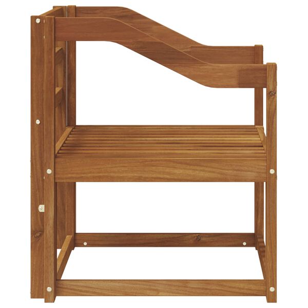 vidaXL Āra dīvāns Cietā akācijas koks Dabiska