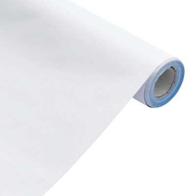 vidaXL mēbeļu līmplēve, pašlīmējoša, matēti balta, 90x500 cm, PVC