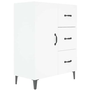 vidaXL kumode, balta, 69,5x34x90 cm, inženierijas koks
