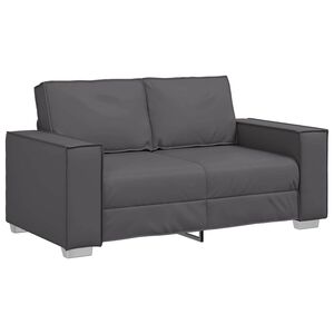 vidaXL Divvietīgs dīvāns Pelēks 160 cm Mākslīgā āda