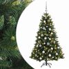 vidaXL Mākslīgā Ziemassvētku egle ar bumbiņu 120 cm 150 LED
